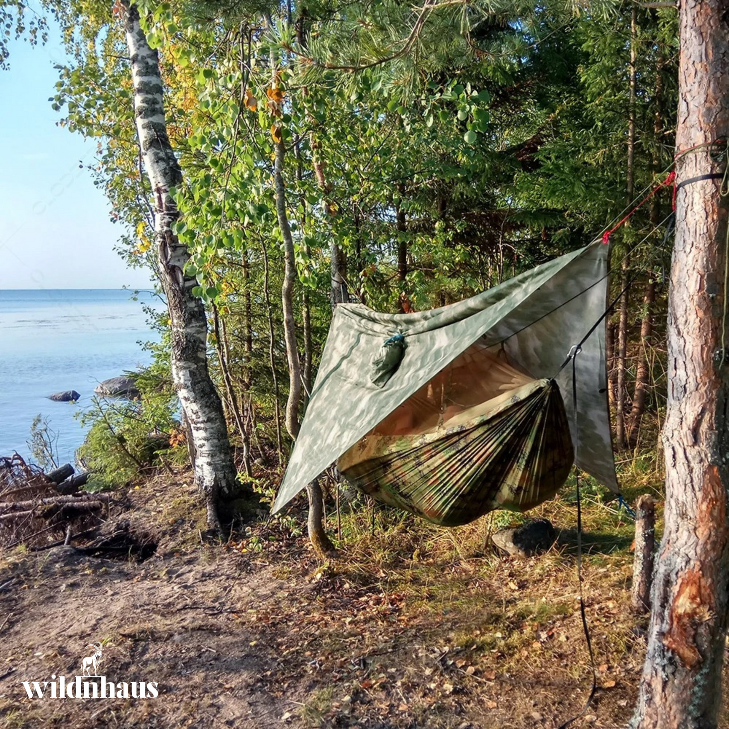 EYRIE Ultralight Camping Hammock, Net and Rain cover