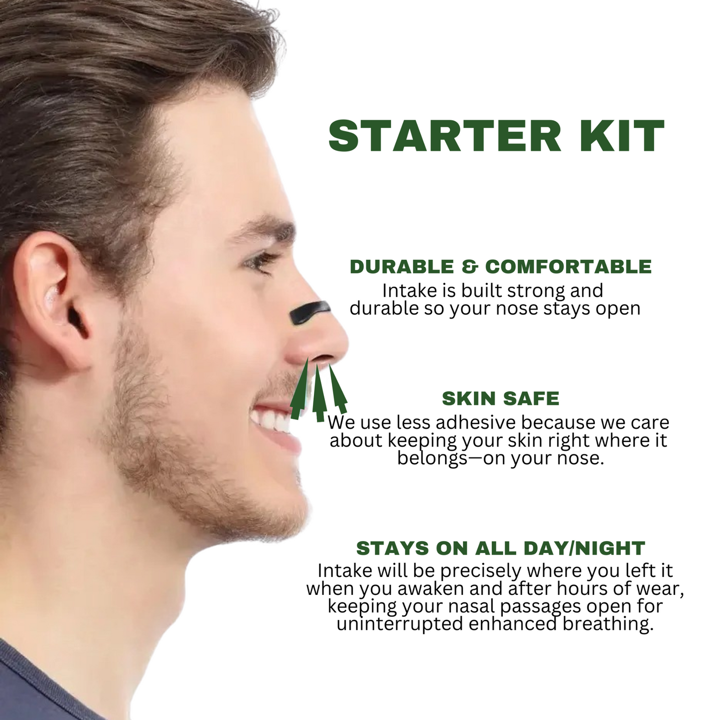 PeakAIR Magnetic Nasal Dilators Kit