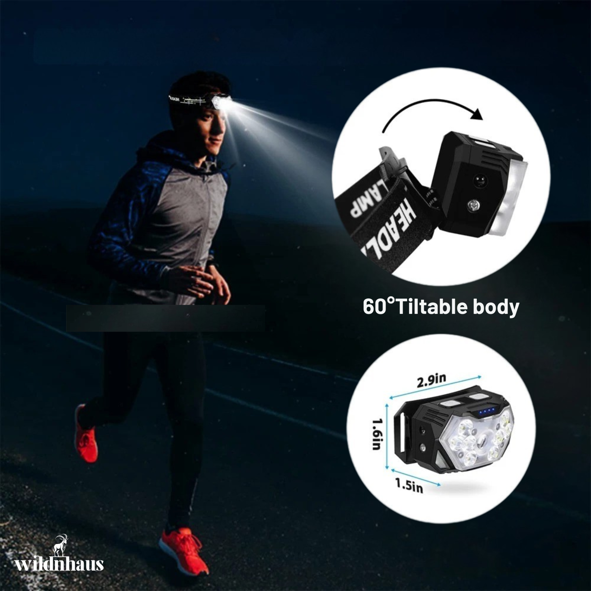 Ultra-Bright 2000 Lumen Headlamp