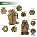 ROAMR - 70L Waterproof Backpack