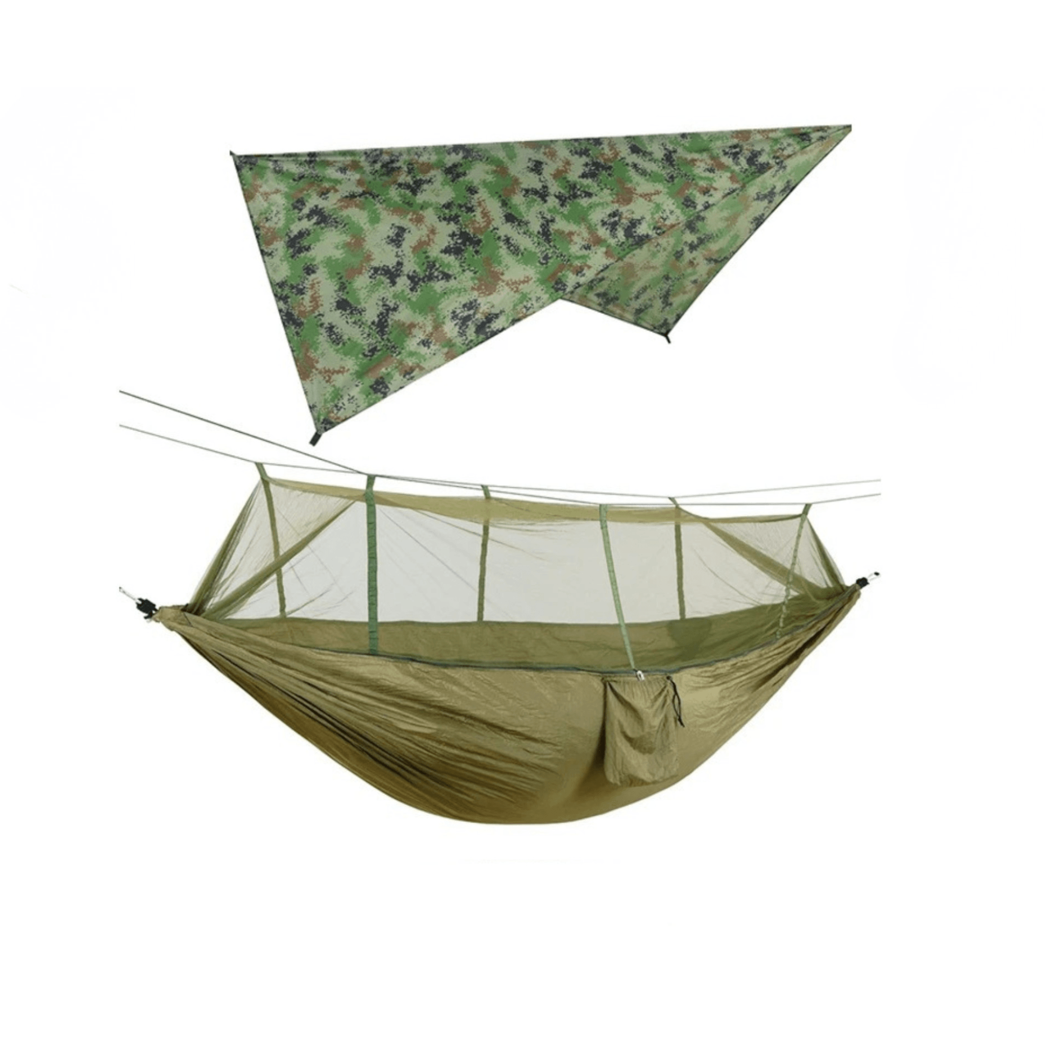 EYRIE Ultralight Camping Hammock with Bug Net & Rain Cover