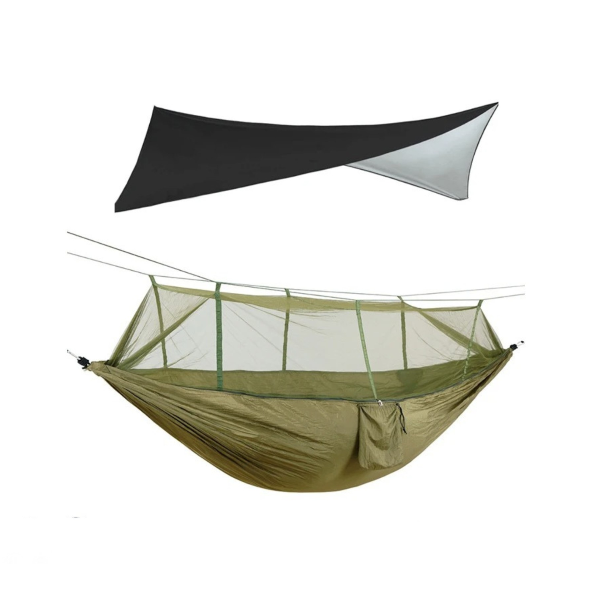 EYRIE Ultralight Camping Hammock with Bug Net & Rain Cover