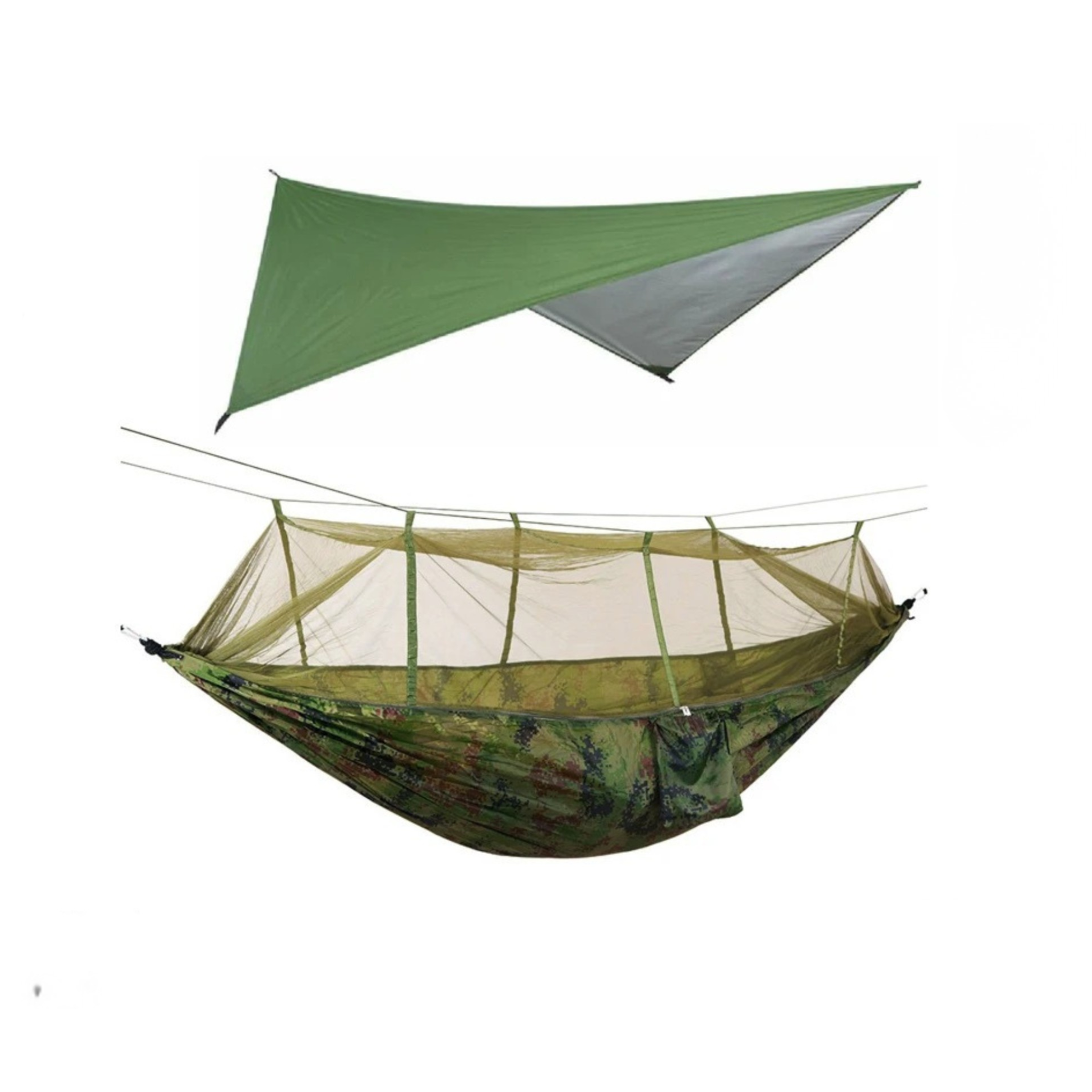 EYRIE Ultralight Camping Hammock with Bug Net & Rain Cover
