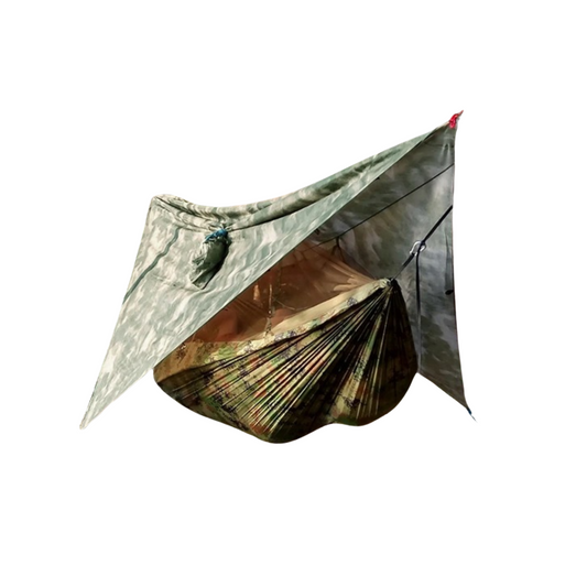 EYRIE Ultralight Camping Hammock with Bug Net & Rain Cover - Complete Outdoor Set