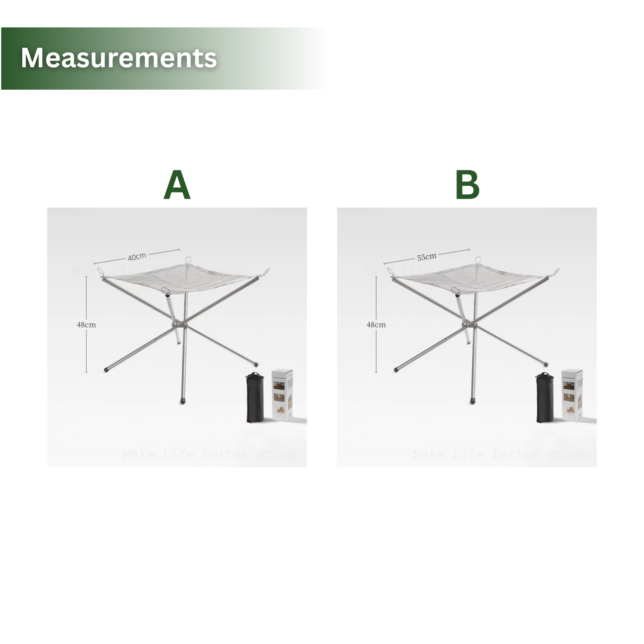 Stainless Steel Mesh Camp Fire Pit