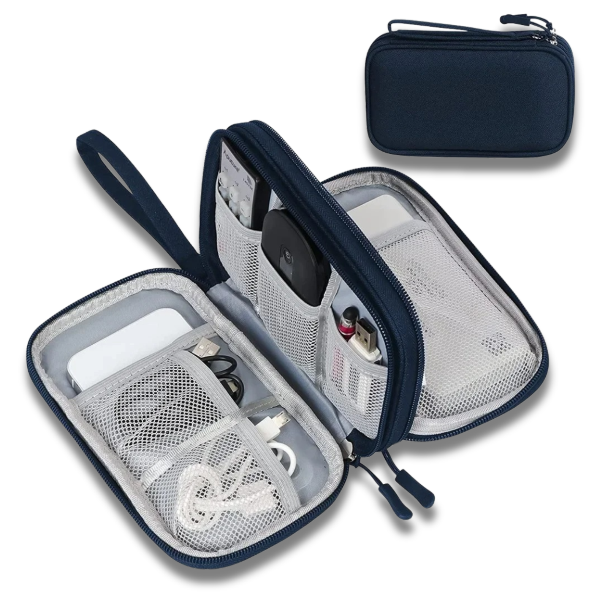 Electronics Travel Organizer Bag - Keep Cables & Chargers Organized On-The-Go