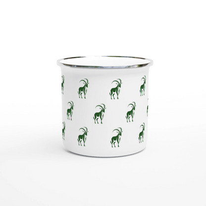 Enamel Mug - Ibex Goat Pattern Design