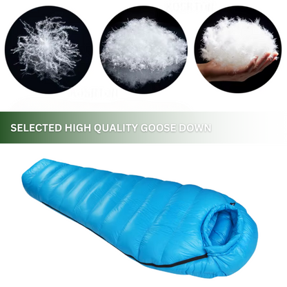 Ultra Warm 1200g Goose Down Mummy Sleeping Bag