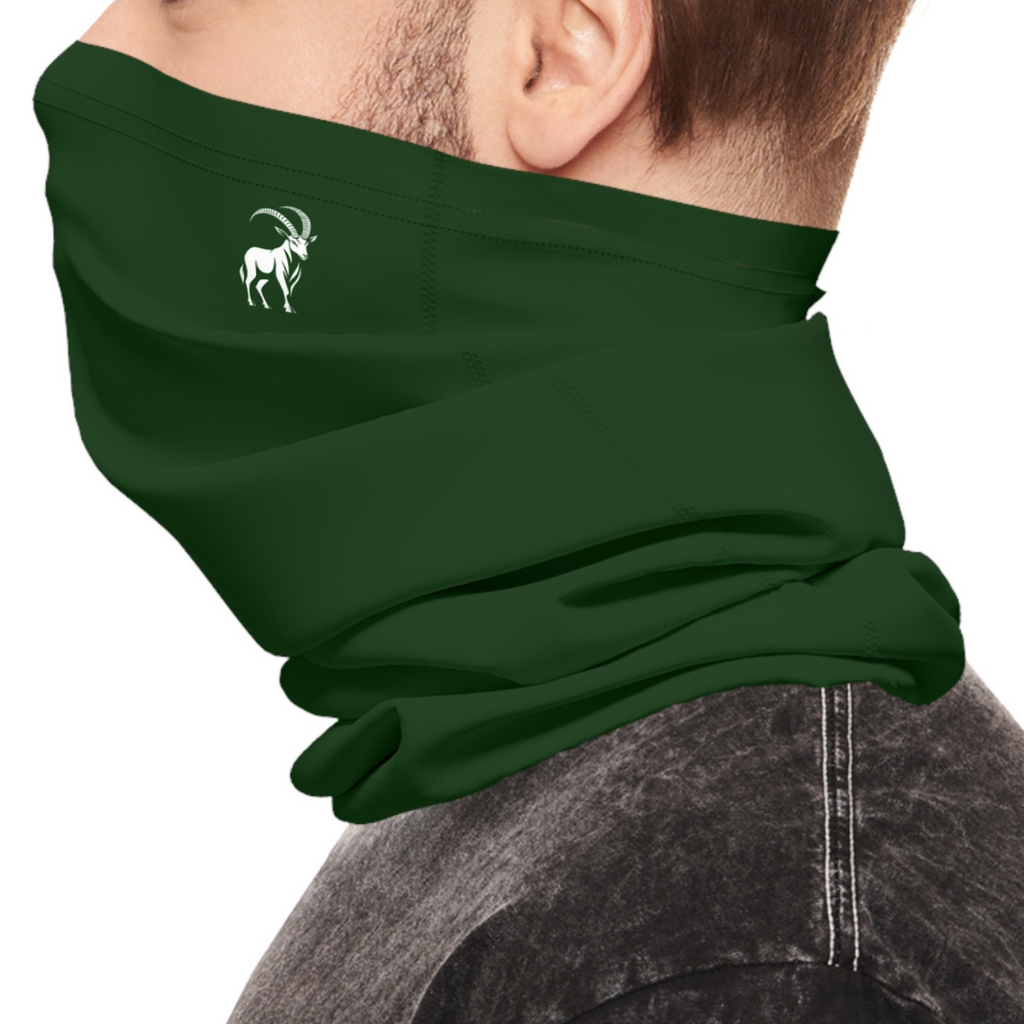 Ibex Emblem Lightweight Neck Gaiter - Forest Green