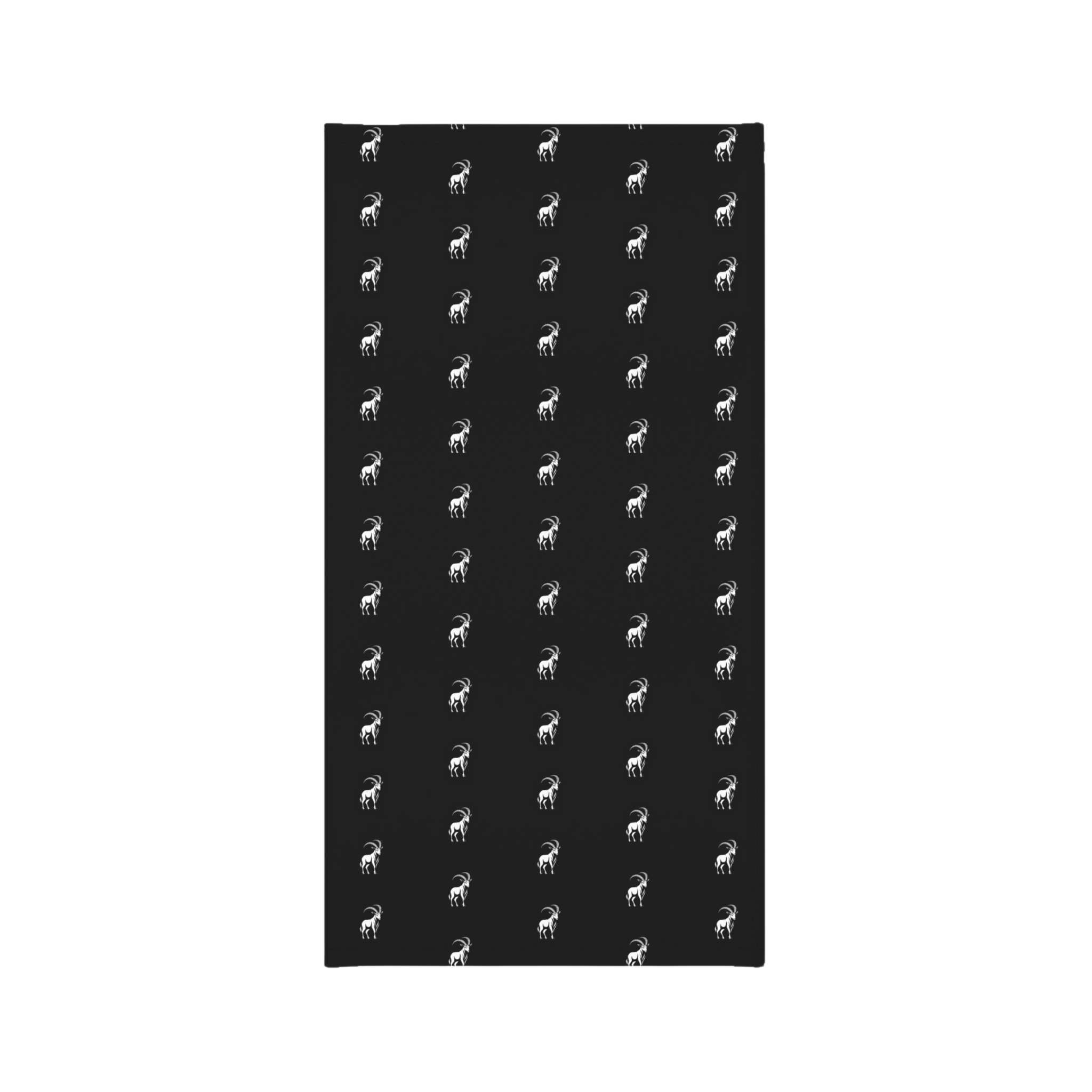 Ibex Pattern Lightweight Neck Gaiter - Coal Black