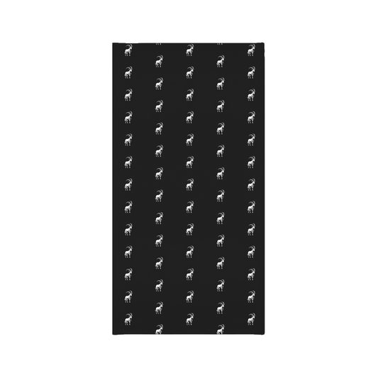 Ibex Pattern Lightweight Neck Gaiter - Coal Black