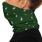 Ibex Pattern Lightweight Neck Gaiter - Forest Green