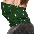 Ibex Pattern Lightweight Neck Gaiter - Forest Green