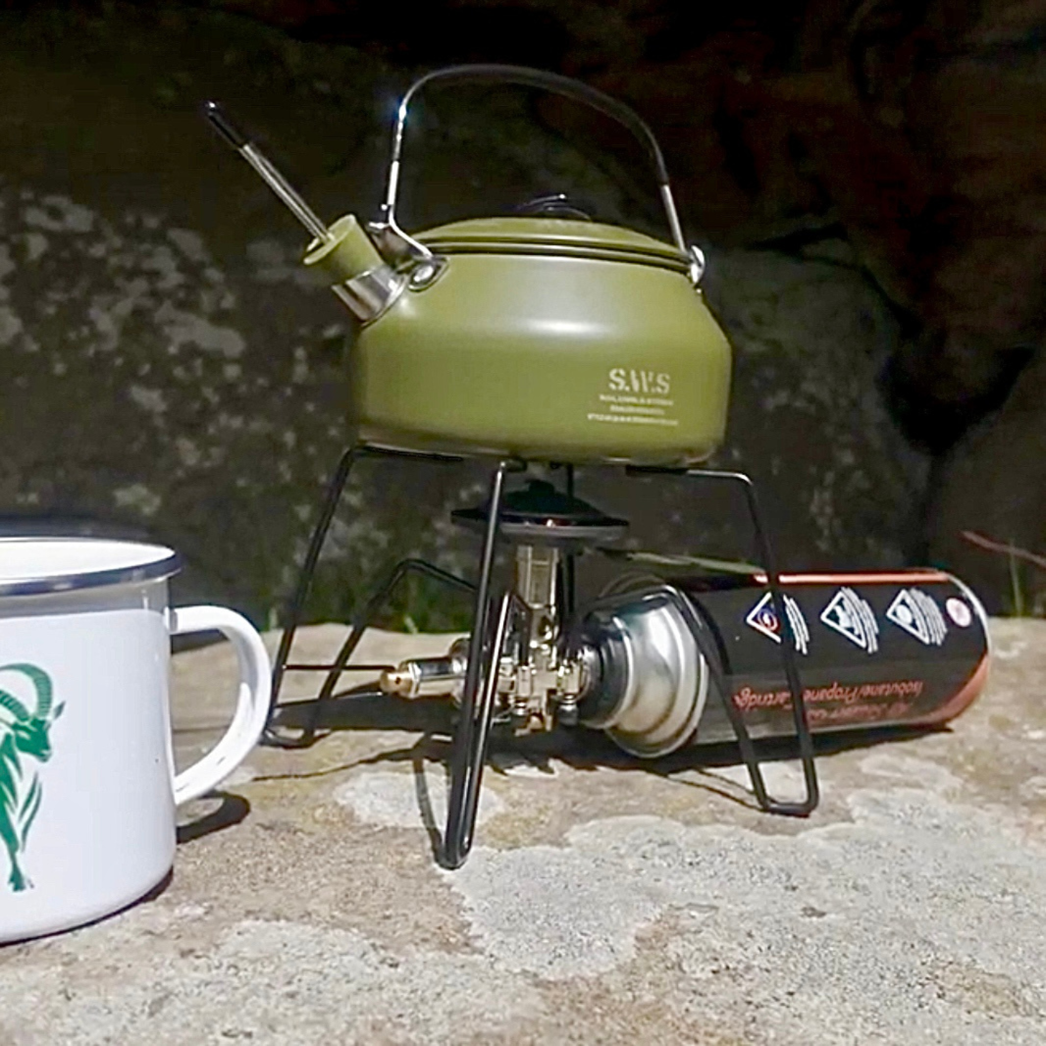 Camping Kettle and Stove Set