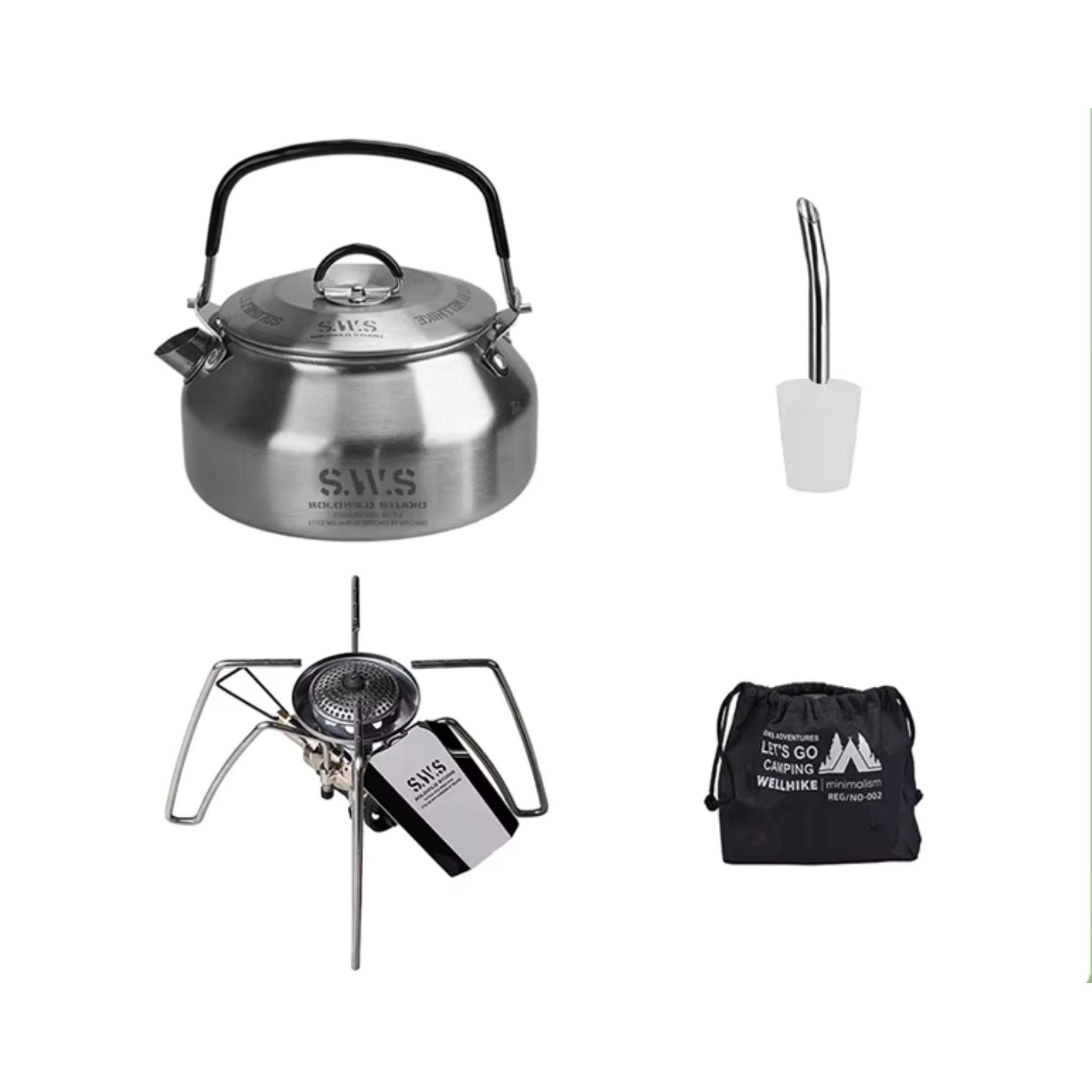 Camping Kettle and Stove Set