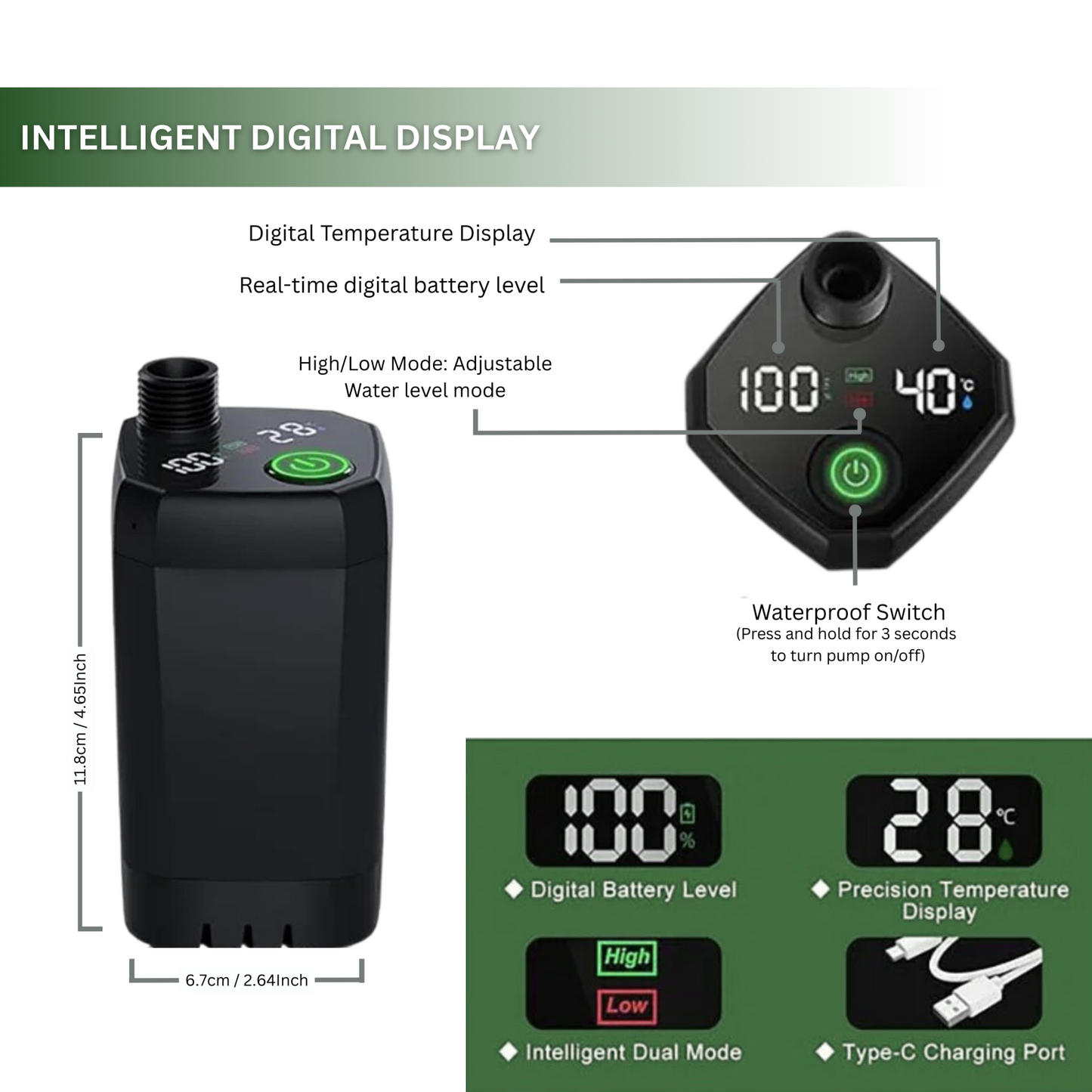 Portable Rechargeable Camping Shower