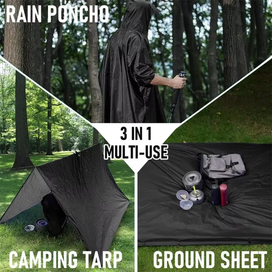 3-in-1 Outdoor Military Raincoat