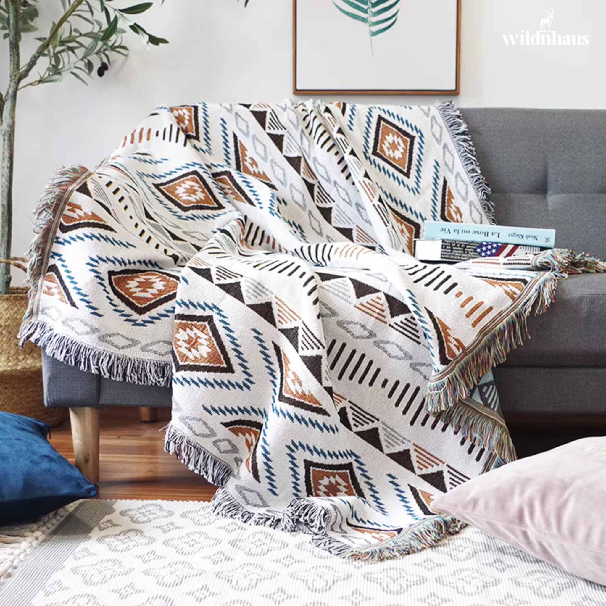 VIDAR Nordic Plaid Blanket
