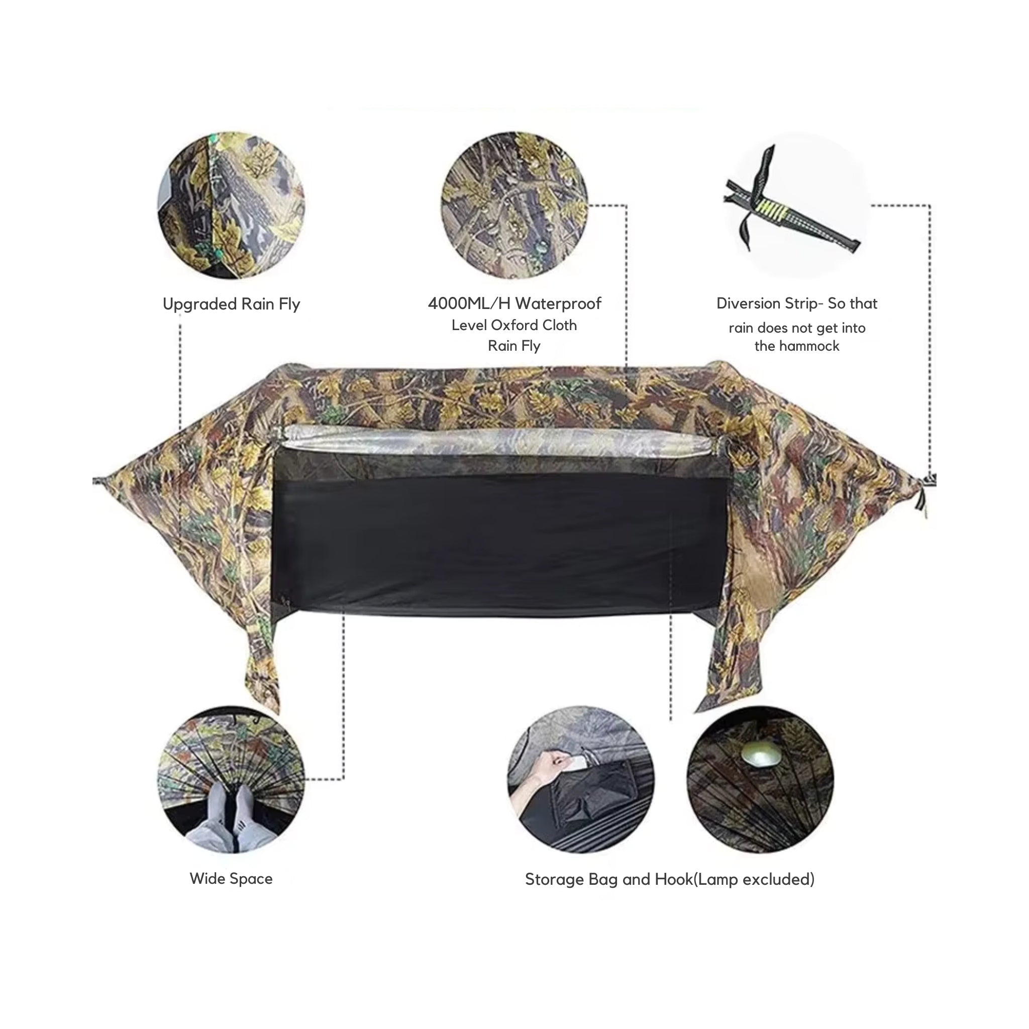 FJELL Tunnel Suspended Tent with Mosquito Net and Rainfly